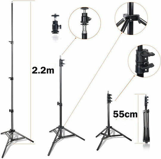 Set Iluminare Softbox Diat Xl2 2 Becuri 1350w 22.000 Lumeni