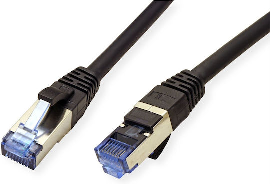 Value S/FTP Kat.6a Ethernet-Netzwerkkabel 1m Schwarz 1Stück