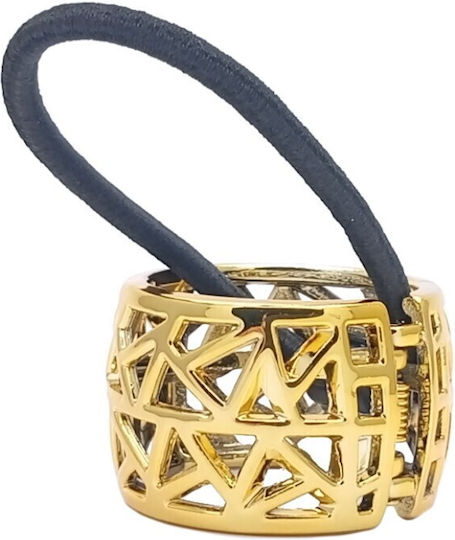 Geometric Ponytail Cuff Hair Scrunchie Gold
