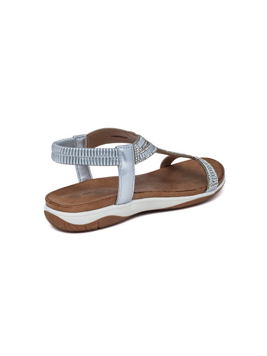 Callesta Women's Flat Sandals in Silver Color