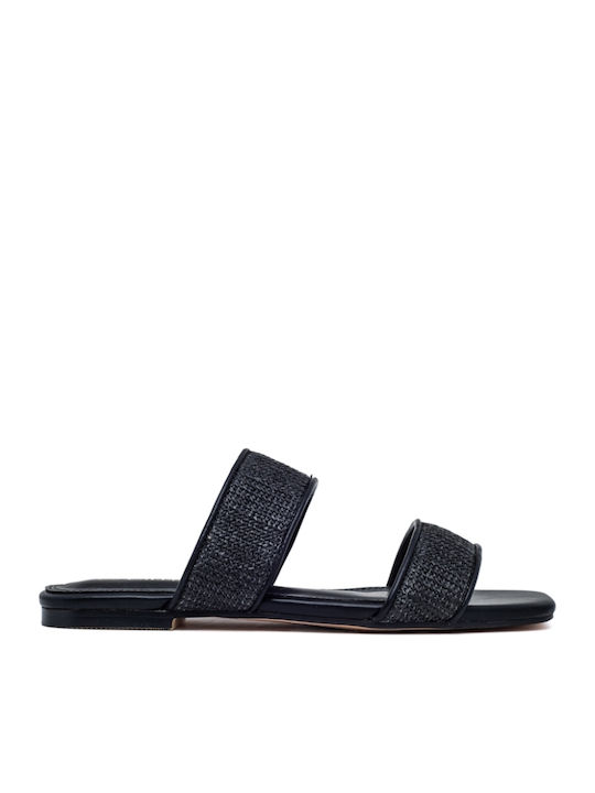 Flache Sandalen für Damen in Schwarz Farbe