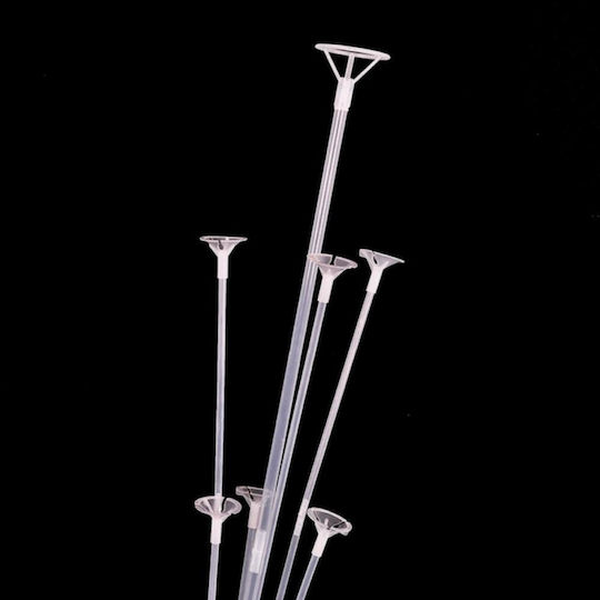 Plastik Ballonhalter Zola Transparent 70 cm