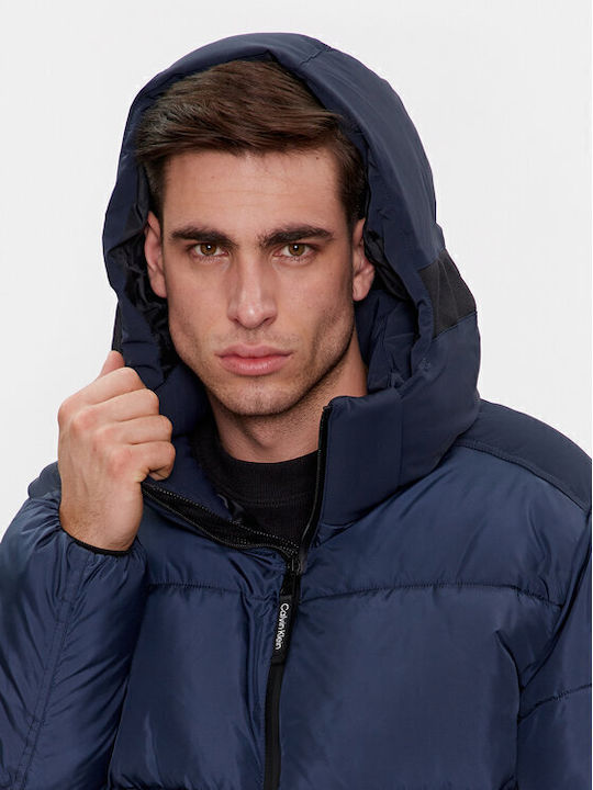 Winter Jacke Puffer Marineblau