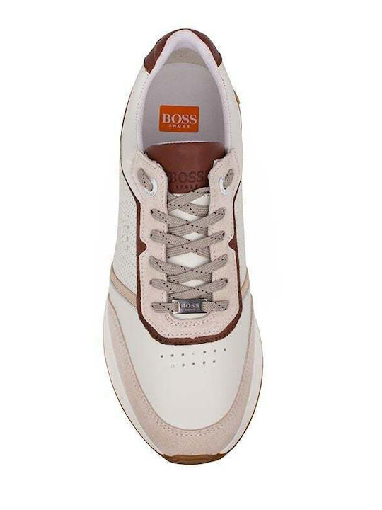 Ανδρικά Sneakers Beige Cognac