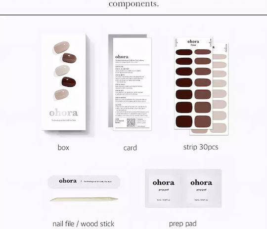 Ohora Gel-Nagelsticker N Roasting Shade Nd-312 Menge Stk 1