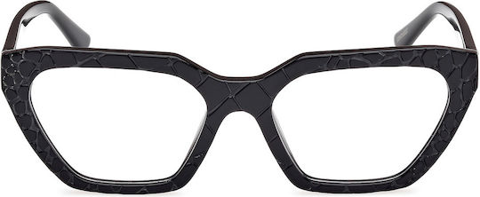 Guess Plastic Eyeglass Frame Cat Eye Gray GU50176 005