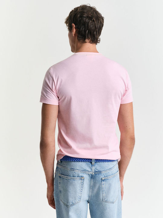 Gant Contrast T-shirt Pink