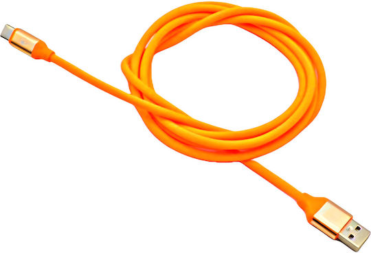 Regular USB 2.0 Cablu USB-C bărbătesc - USB-A Portocaliu 2m