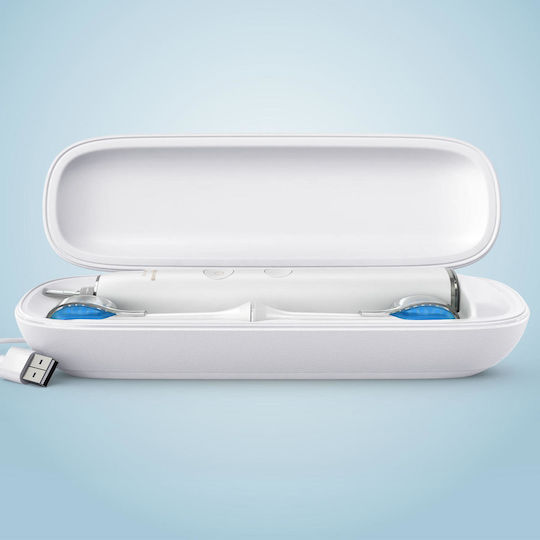Philips Sonicare DiamondClean Smart 9100 Electric Toothbrush with Pressure Sensor and Travel Case White