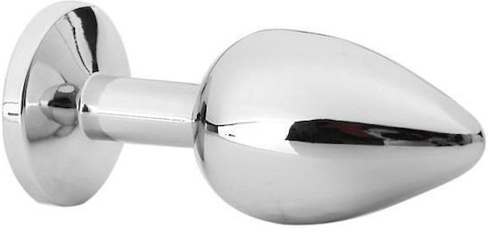 Naughty Toys Plug Anal Mărime Medie Argintiu 7cm