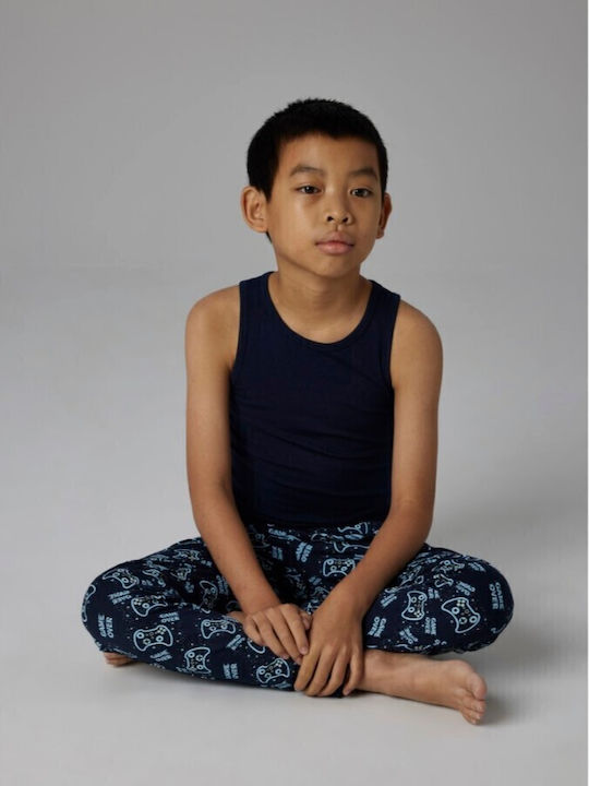Name It Kids' Pajamas Winter Cotton Sapphire Game