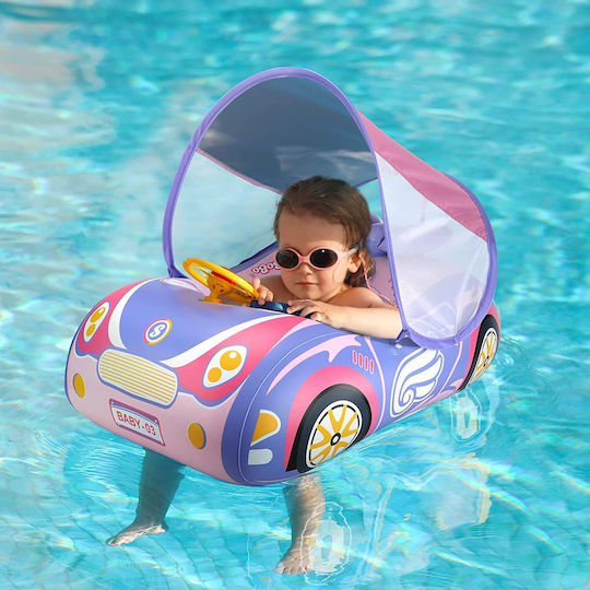 bebeLOGIC Σωσίβιο Swimtrainer με Σκίαστρο Μωβ