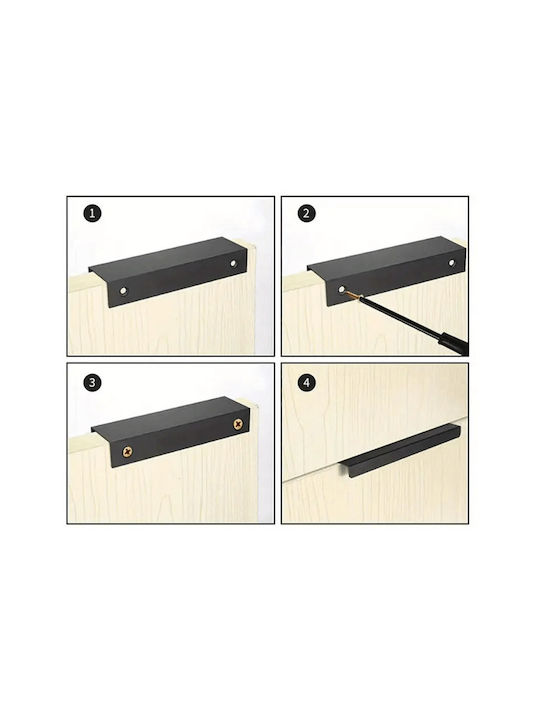 Marmouris Handle Furniture made of Metallic Nickel Matte 150mm (Center Distance 128mm) 10300284 1pcs