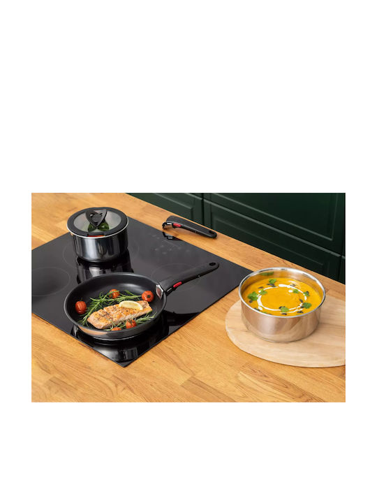 Tefal Ingenio Emotion+ Set de tigăi din oțel inoxidabil cu strat antiaderent L897S455 3buc