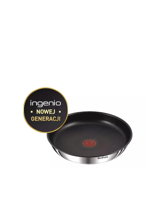 Tefal Ingenio Emotion+ Set de tigăi din oțel inoxidabil cu strat antiaderent L897S455 3buc