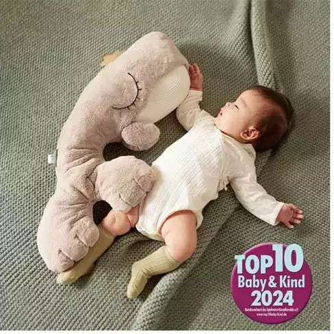 Topbright Jucărie de Somn din Țesătură cu Lumină și Senzor de Plâns pentru 0++ Luni