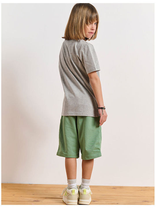 Kids' Set with Shorts Summer 3pcs Gray