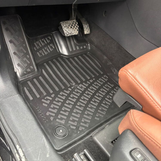 Πατάκια Σκαφάκια 3d Λάστιχο Tpe Skoda Kodiaq 2024 Rizline 4 Τεμάχια Μαύρα