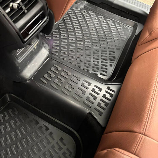 Πατάκια Σκαφάκια 3d Λάστιχο Tpe Skoda Kodiaq 2024 Rizline 4 Τεμάχια Μαύρα