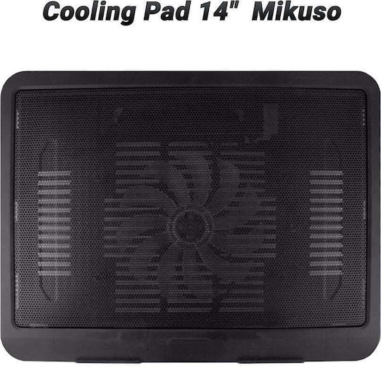Mikuso Pad de răcire pentru Laptop până la 14" cu 1 Ventilator