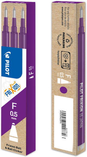 Pilot 3 Replacement & Pen Inks for Fine Pen Purple