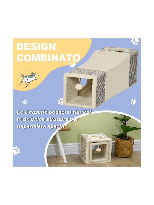 Pawhut Pisici Stâlp pentru zgâriat pisici Maro 30x34cm