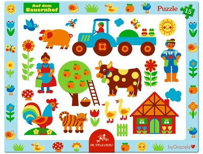 Kinderpuzzle Bauernhof 15 Teile Die Spiegelburg