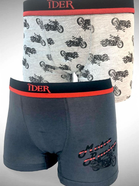 IDER Set of Kids' Boxers Gray 2pcs