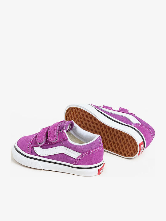 Old Skool V Color Theory Παιδικά Sneakers με Σκρατς Μωβ VN000CTGE2T