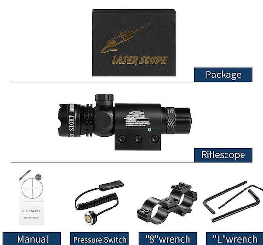 Jandao Laser-Visier Rote Gewehr-Visierschienen