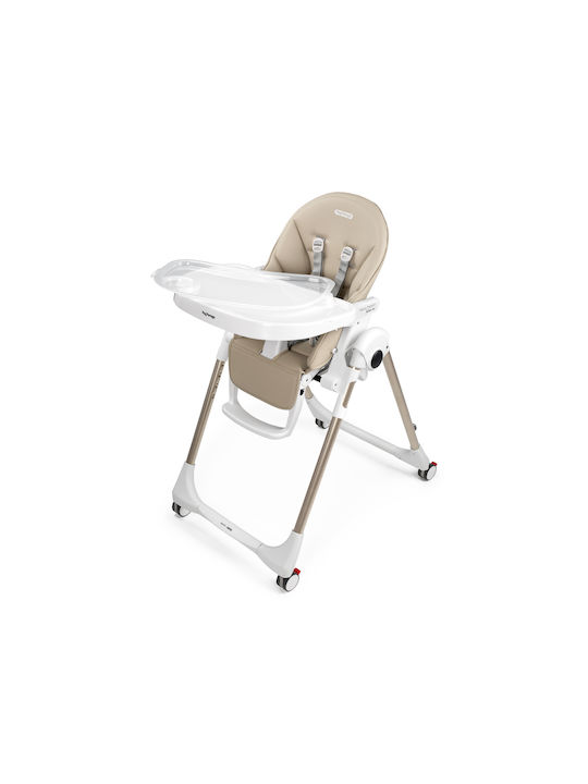 Peg Perego Prima Pappa Αναδιπλούμενο Καρεκλάκι Φαγητού 2 in 1 Μπεζ