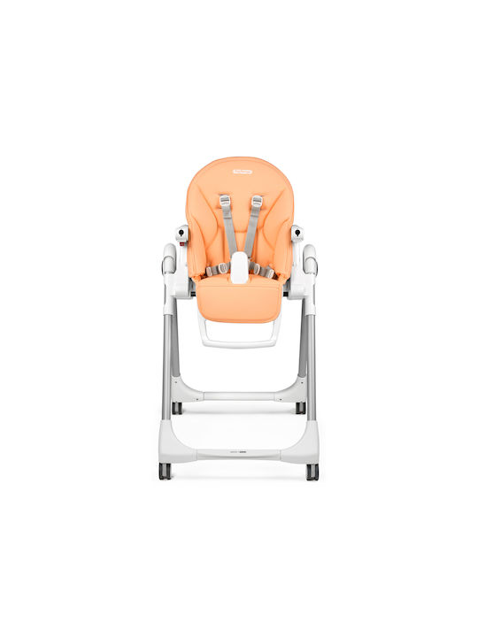 Peg Perego Prima Pappa Klappbarer Baby Hochstuhl mit Höhenverstellbar Orange