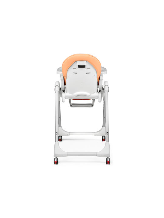 Peg Perego Prima Pappa Klappbarer Baby Hochstuhl mit Höhenverstellbar Orange