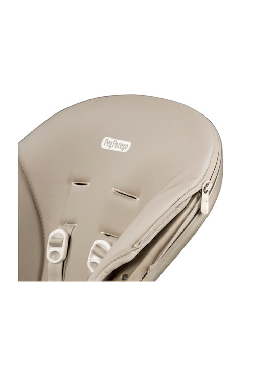 Peg Perego Living Foldable Baby Highchair 2 in 1 with Adjustable Height Space Sand
