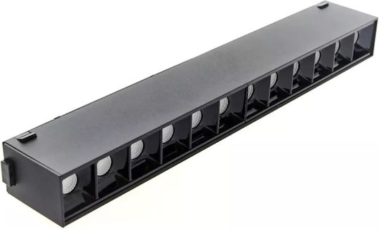LED модул магнитен релс Alexa черен Elbulgaria LED 12W 4000K 2042B-12W BK