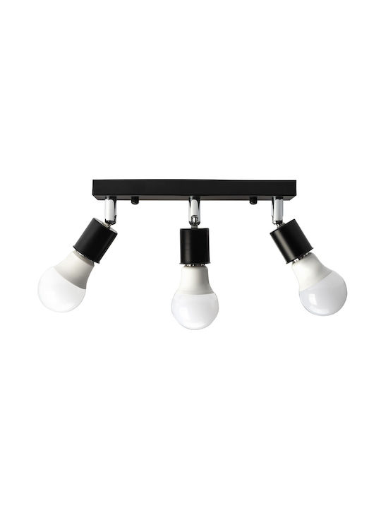 Deckenleuchte Reflektor Plafon App699-3c Schwarz