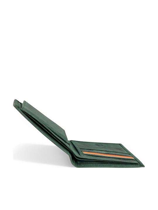 Leather Men's Wallet Classic with RFID Green
