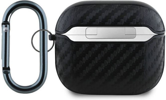 Red Bull Pu Carbon Hülle mit Haken in Schwarz Farbe für Apple AirPods 3