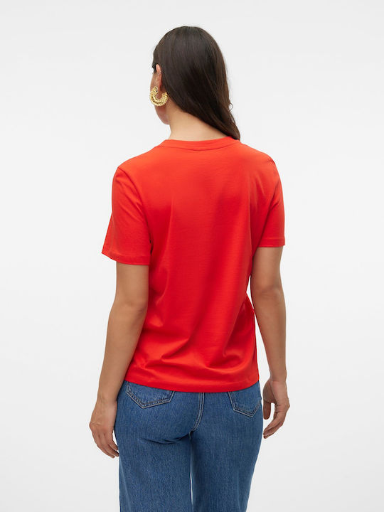 Vero Moda Blouse Flame Scarlet, Coral 10316991