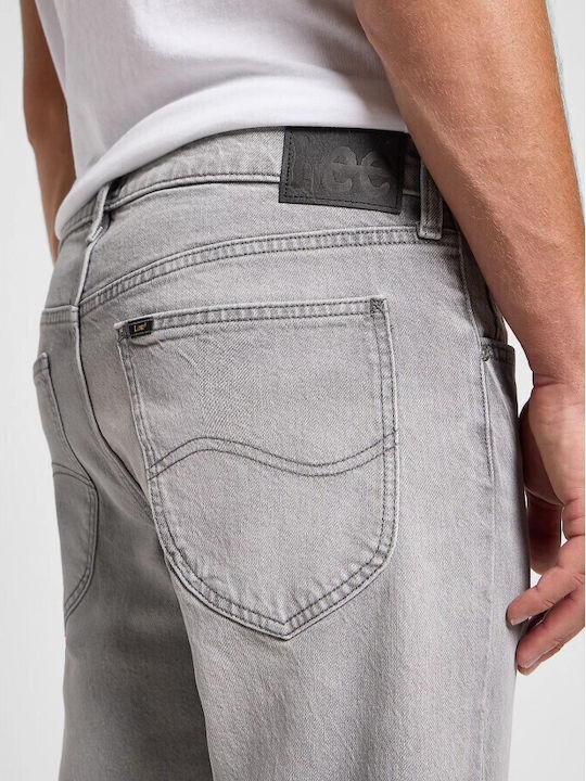 Daren Zip Fly Men's Jeans Pants with Regular Straight Fit Gray
