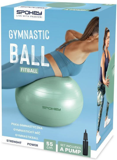 Spokey Fitball Μπάλα Pilates σε Πράσινο Χρώμα