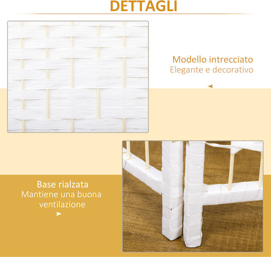 HomCom Διακοσμητικό Παραβάν Ξύλινο 160x170cm