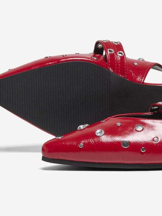 Pointy Slingback Ballerinas Aura5 With strap Black