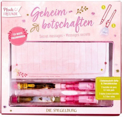 Die Spiegelburg Notebook with Rubber Band Secret Message