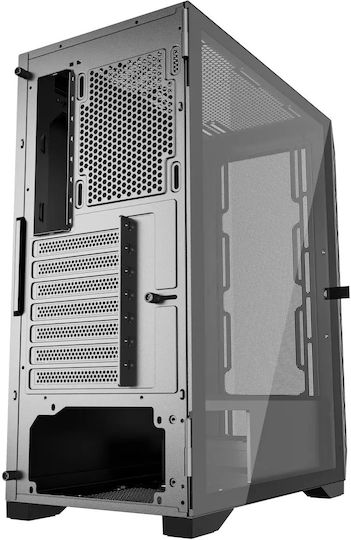 Gembird M200 Gaming Midi Tower Computer Case with Side Window Black