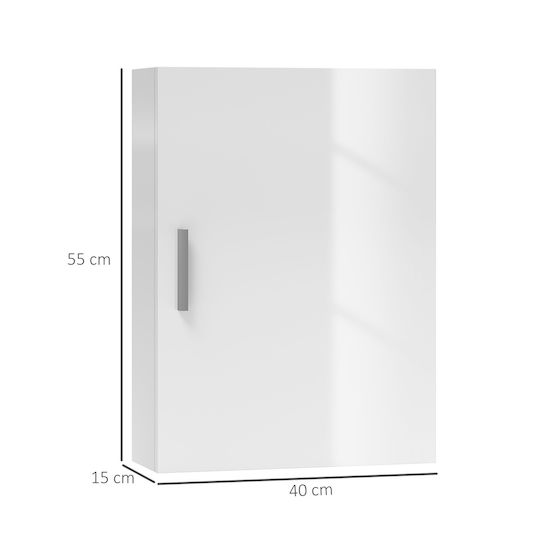 HomCom Ντουλάπι Μπάνιου 40x15x55cm Λευκό