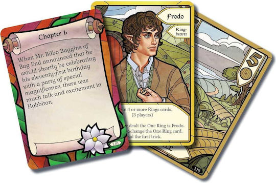 Настолна игра The Fellowship of The Ring Trick-Taking Game за 1-4 играчи 10+ години (EN) Office Dog