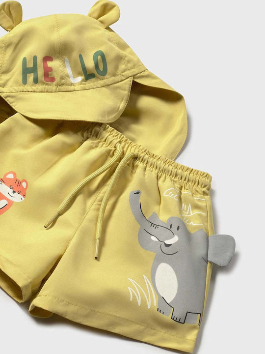 Mayoral Play Kids Swimwear Swim Shorts with Hat