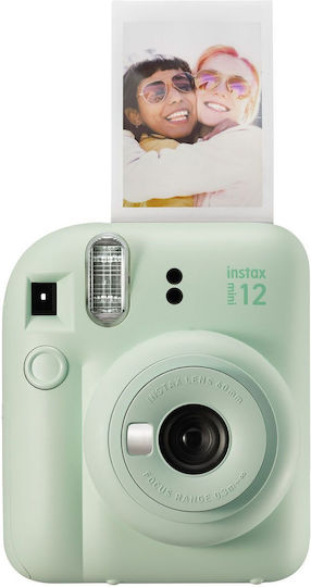 Fujifilm Instax Mini 12 Instant Camera Case 2-Slot Frame & 10 Films Mint Green