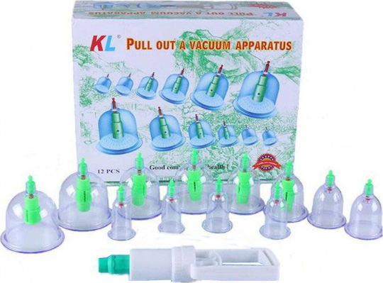 Therapeutic Device with Suction Cups against Cellulite and Wrinkles 12pcs